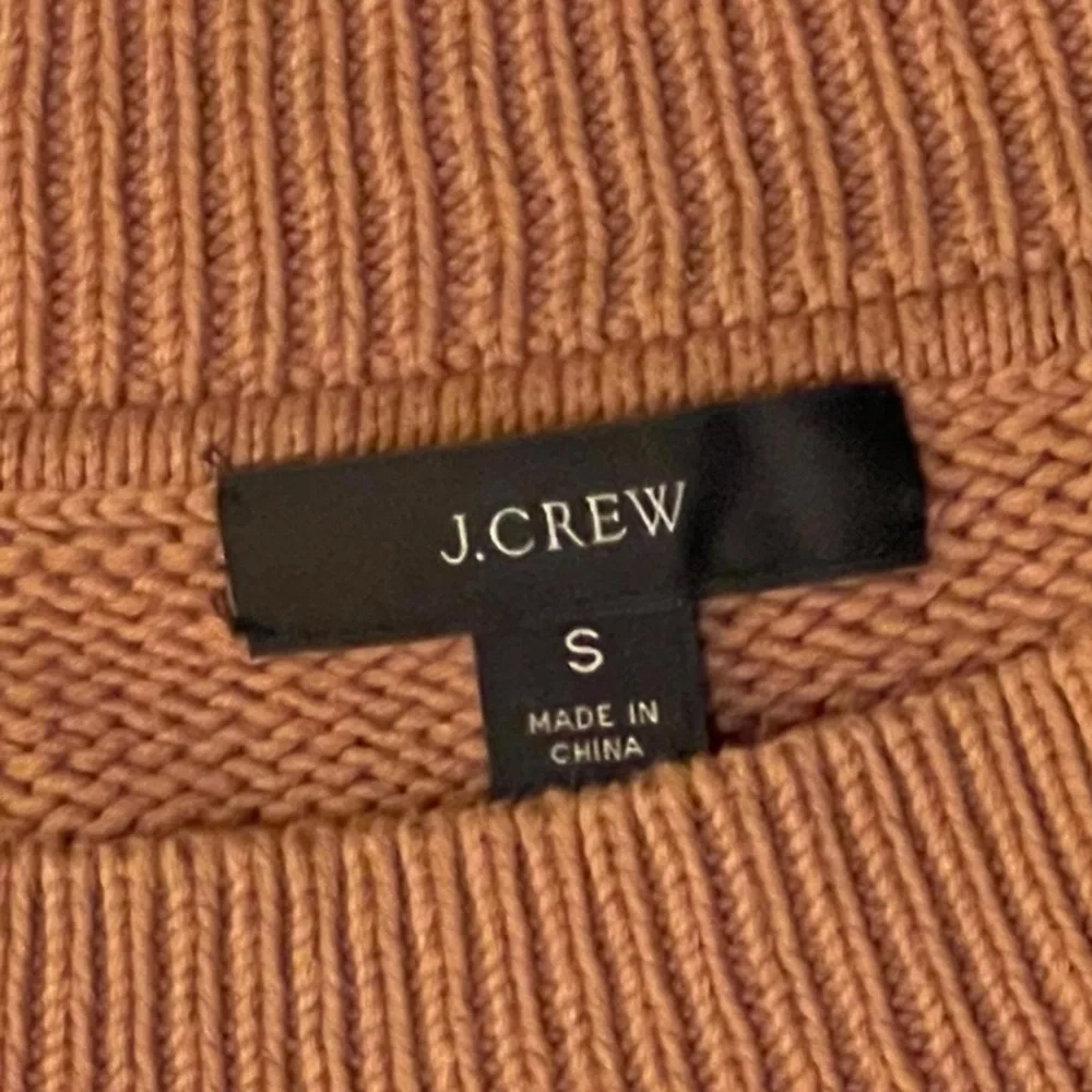 J. Crew Relaxed-sleeve Boatneck Beach Sweater Camel Tan‎ Size Small